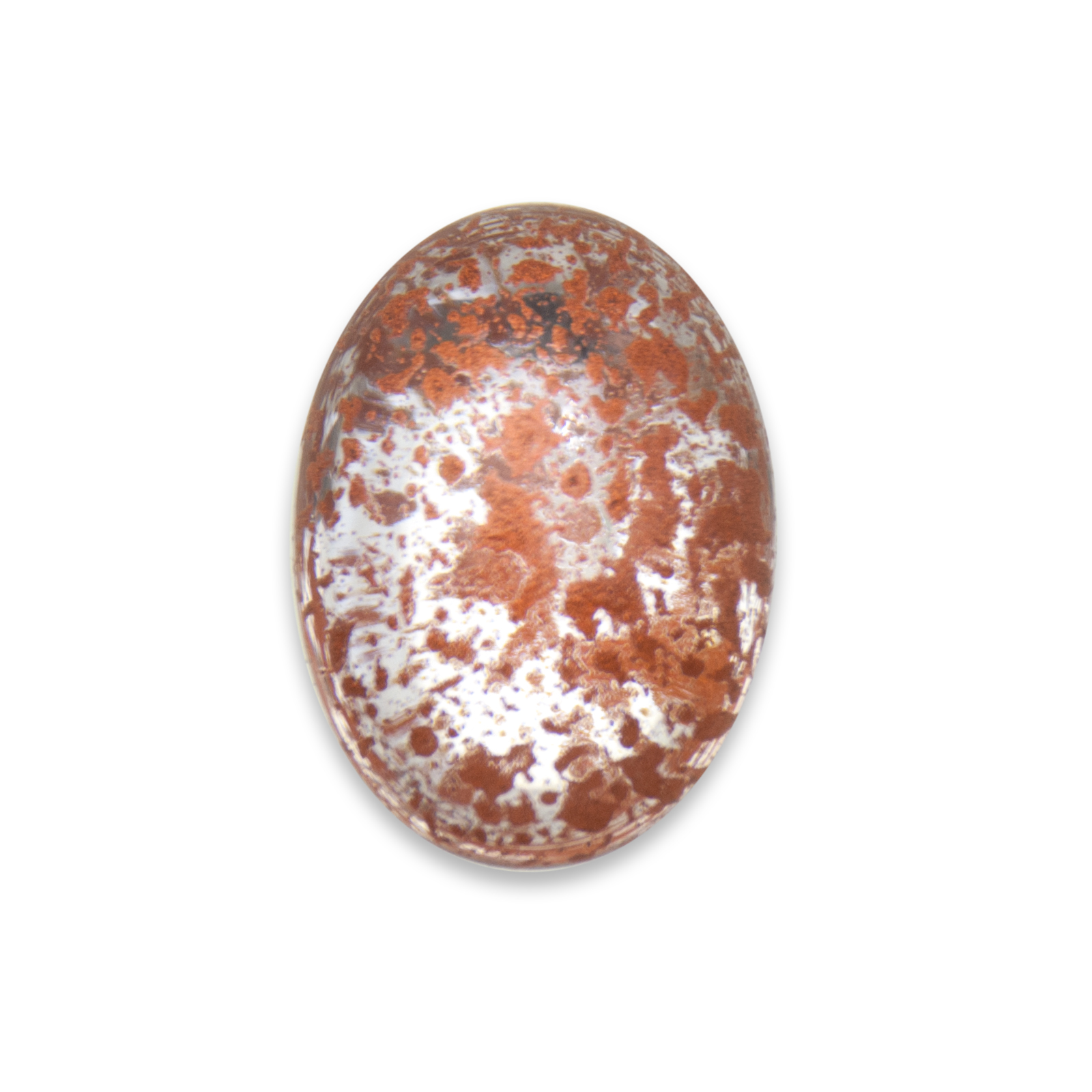 glascabochon crystal copper patina glatte oval 25x18mm | 1st