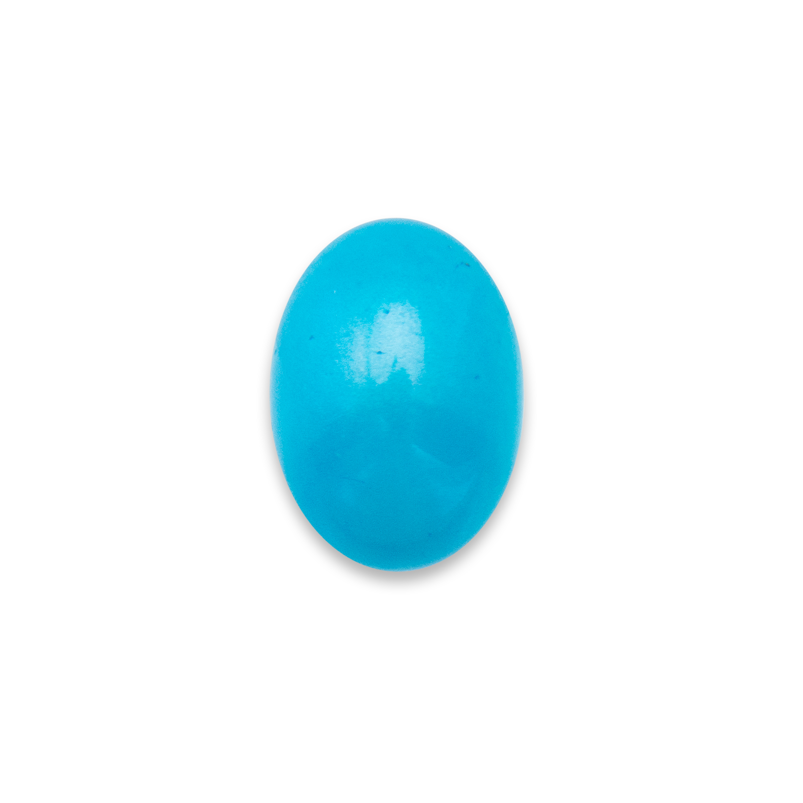 glascabochon pastel sky blue glatte oval 18x13mm | 2st