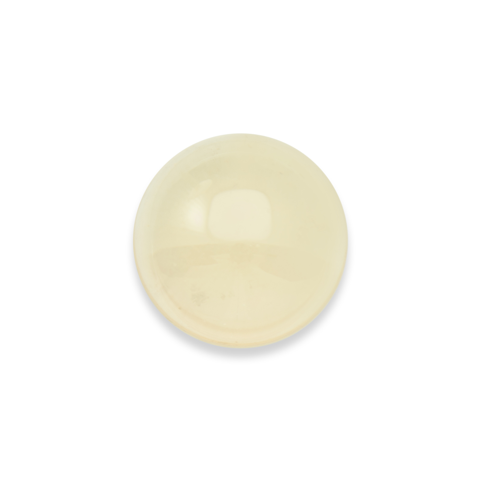 crystal blonde flare glass cabochon smooth round 18mm | 2pc