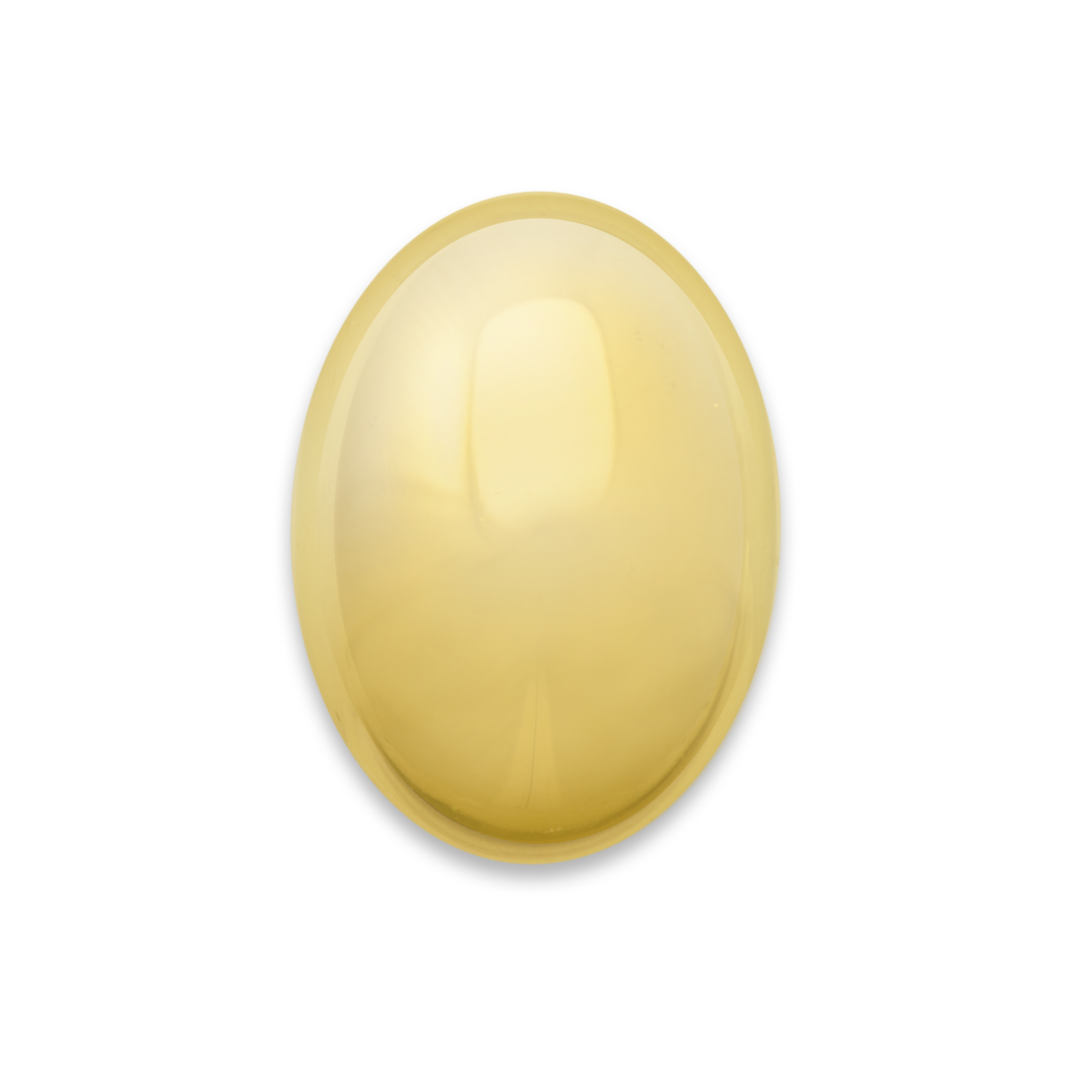 glascabochon crystal amber glatte oval 25x18mm | 1st
