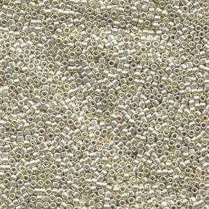 miyuki delica 8/0 metallic galvanized silver | 8gr
