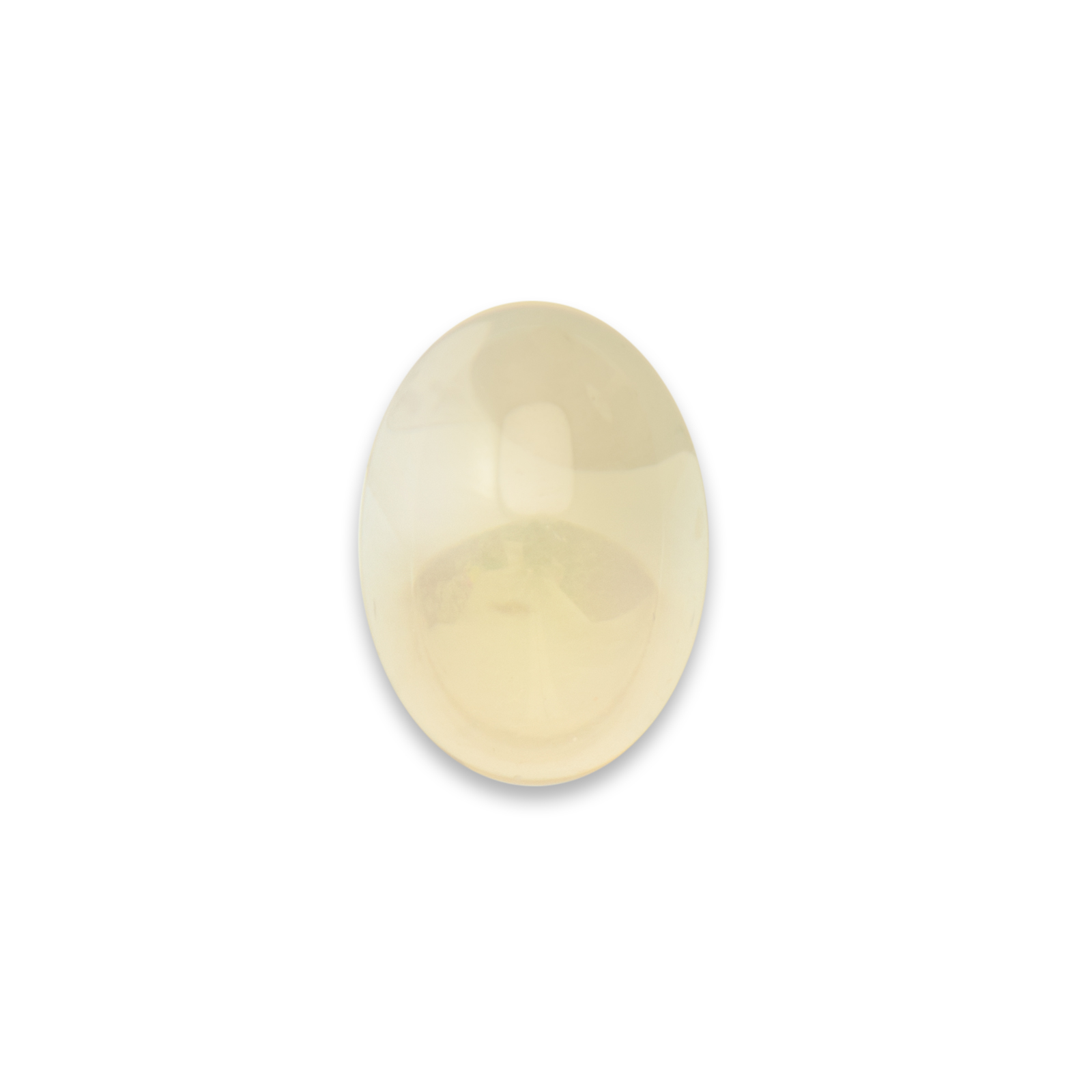 crystal blond flare glass cabochon smooth oval 18x13mm | 2pc