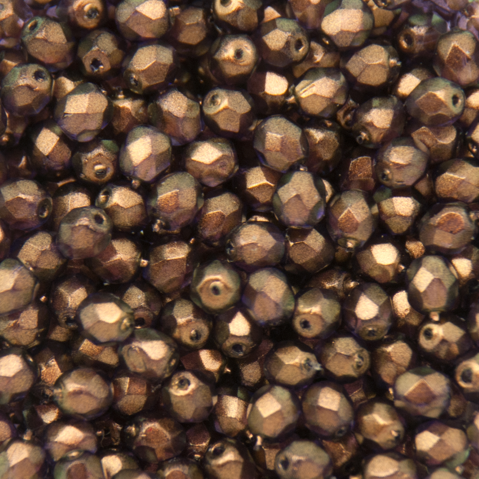 czech fire-polished round beads - halo regal 4mm | 50pc