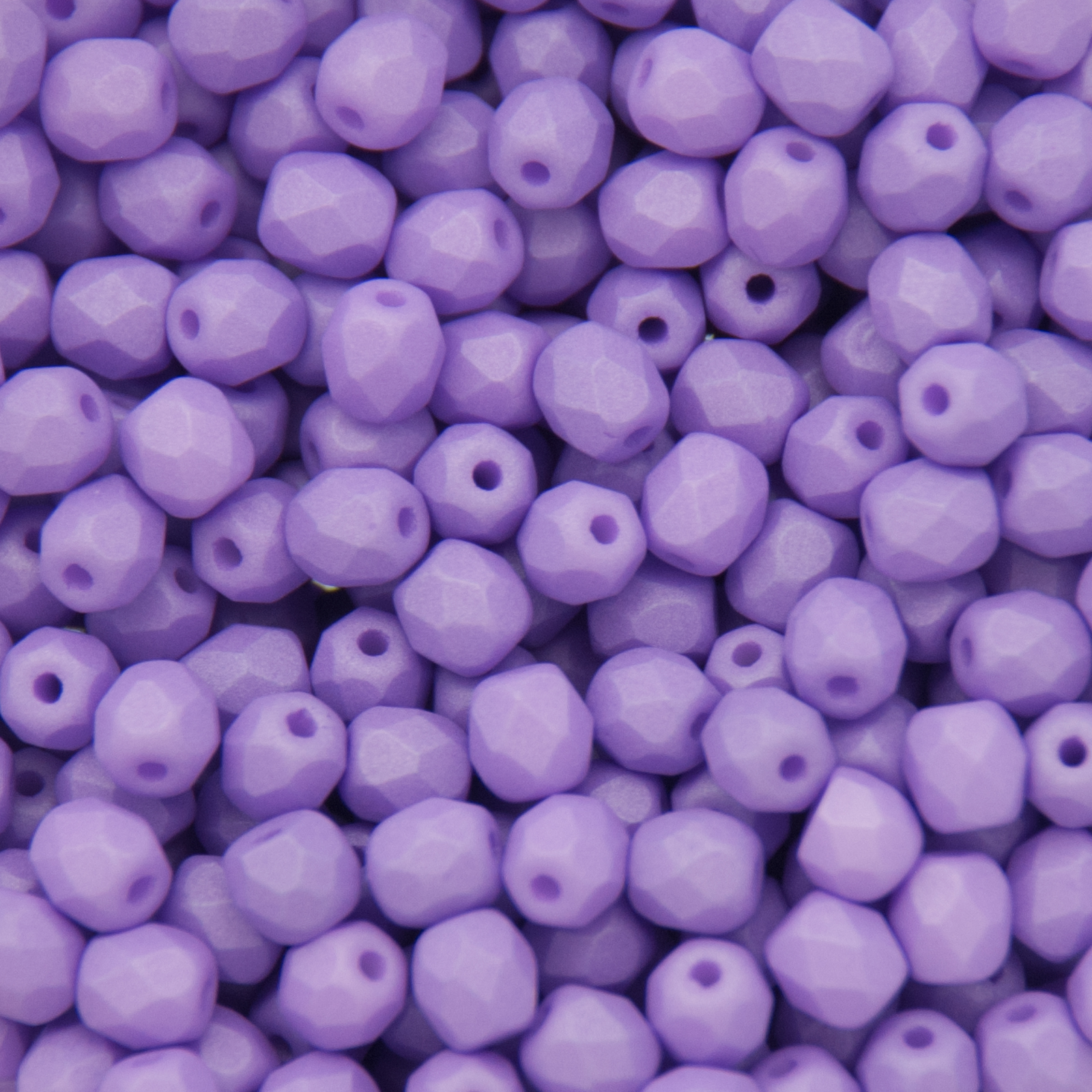 böhmische glasschliffperlen silk matte violet 4mm | 50st