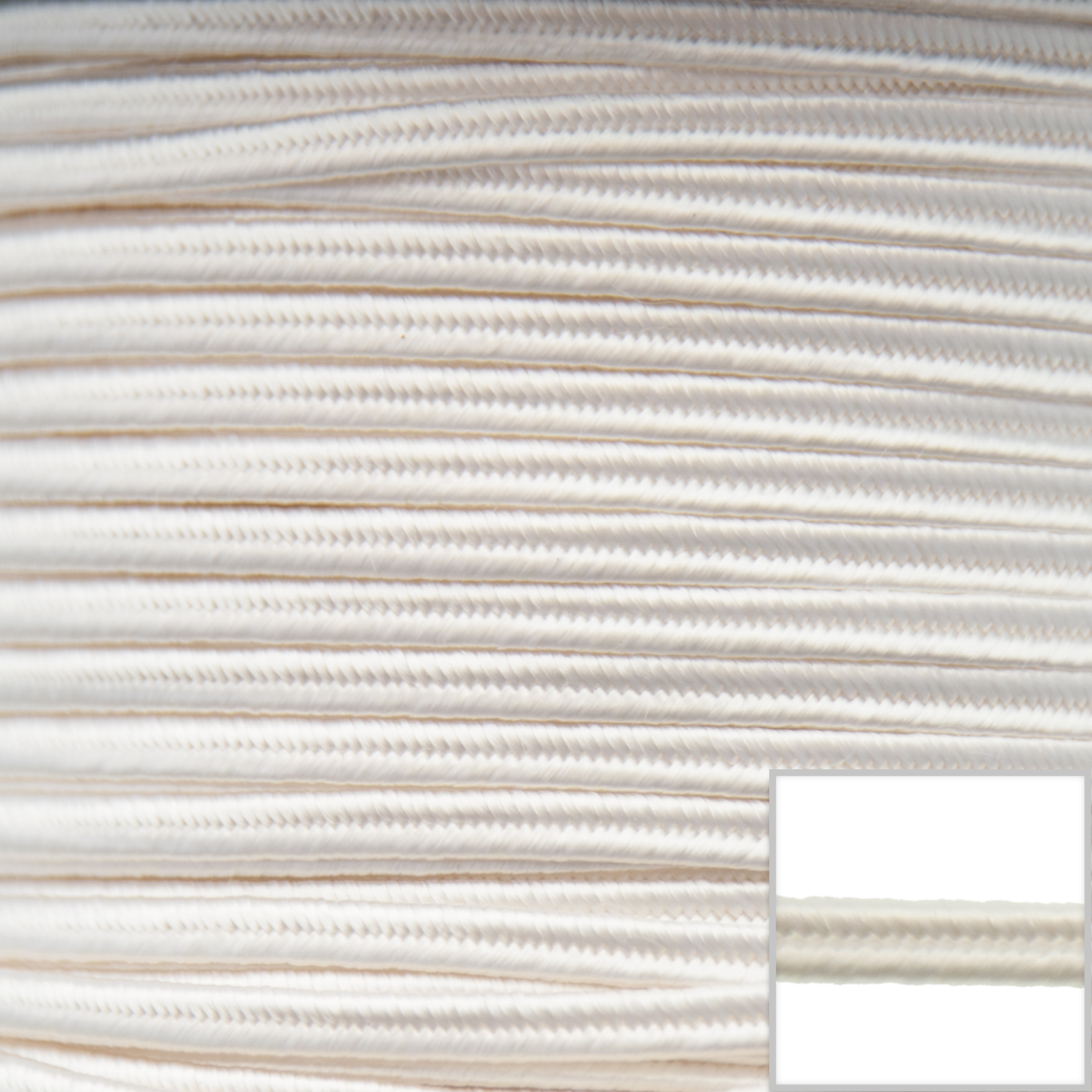 color soutache braid - white 3,5mm | 2mt