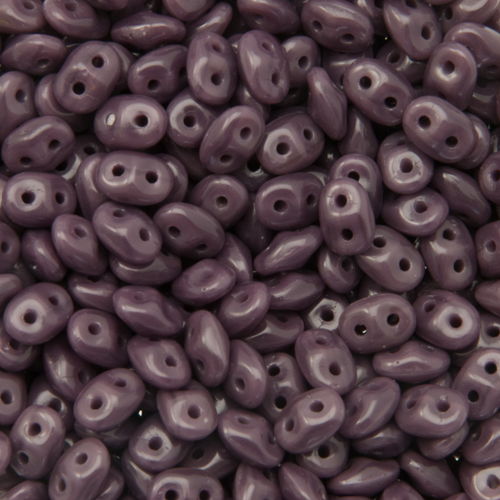 superduo seed beads 5x2,5mm - opaque violet | 10gr