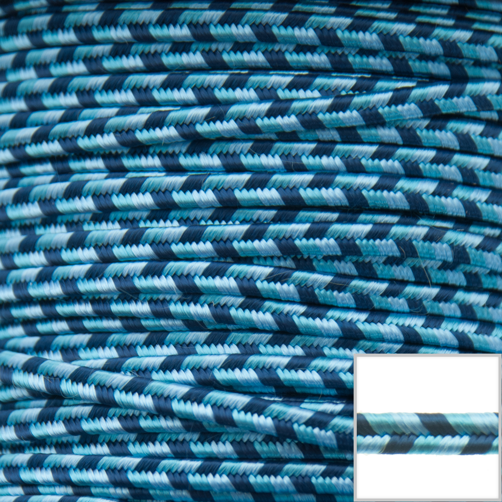 color soutache braid - sky blue/blue 3,5mm | 2mt