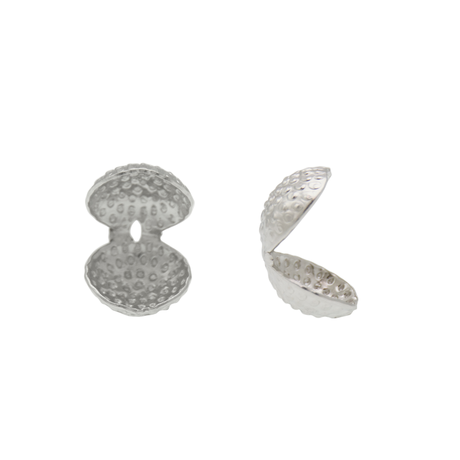 kordelklemmen rhodium versilbert 7mm | 10st