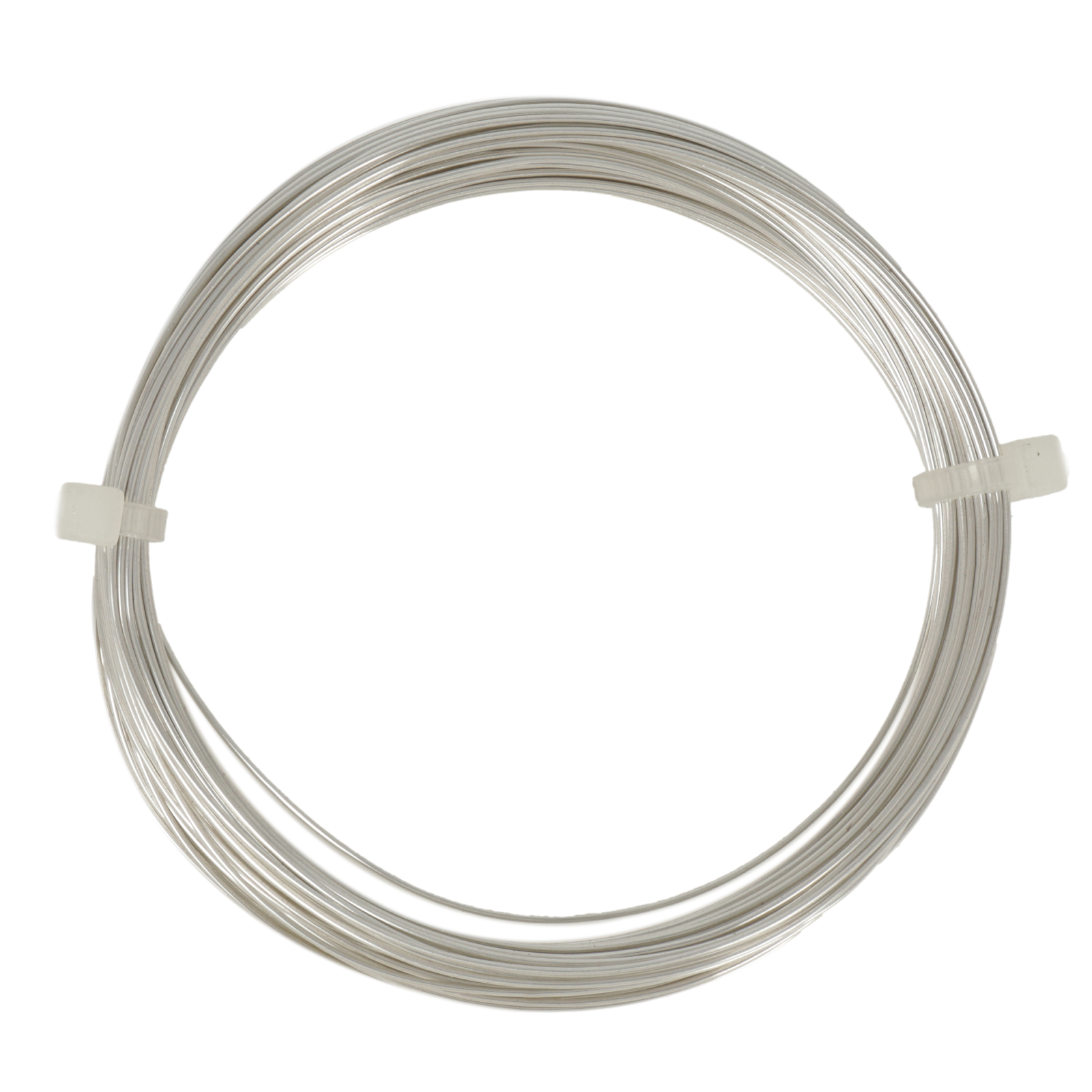 silver plated craft wire - diameter 0,60mm - 10mt spool | 1pc