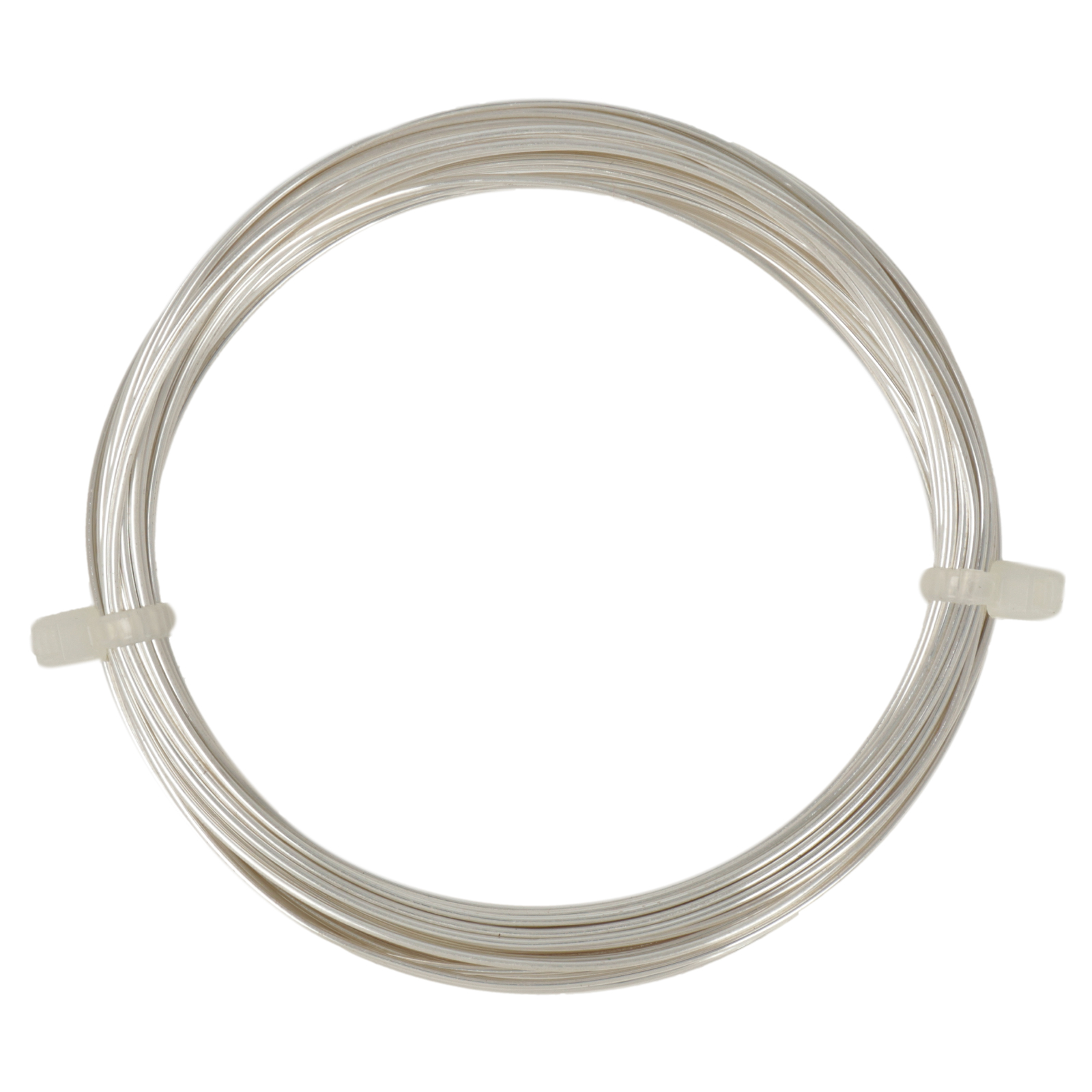 silver plated craft wire - diameter 0,80mm - 6mt spool | 1pc