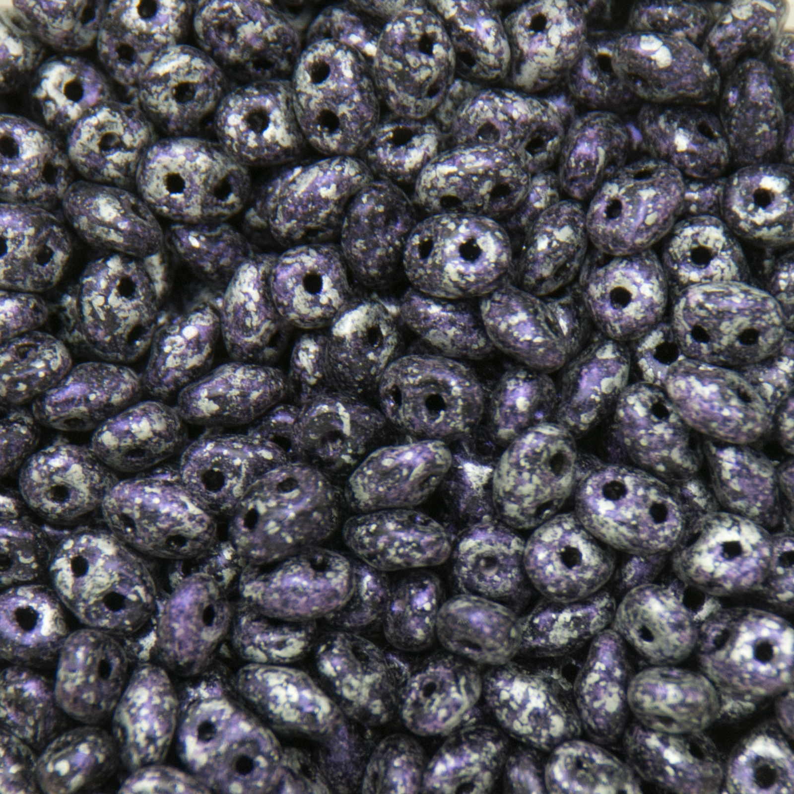 superduo perlen 5x2,5mm tweedy violet | 10gr