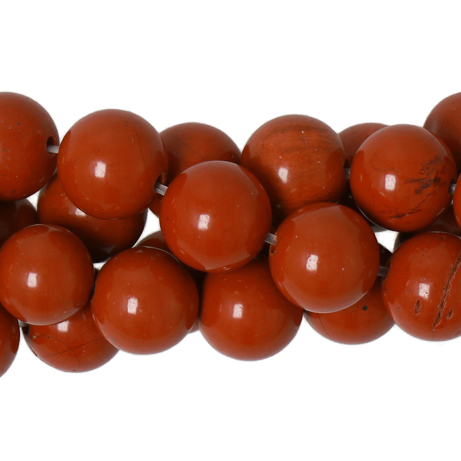 rot jaspis glatt runde 8mm | strang 38/40cm