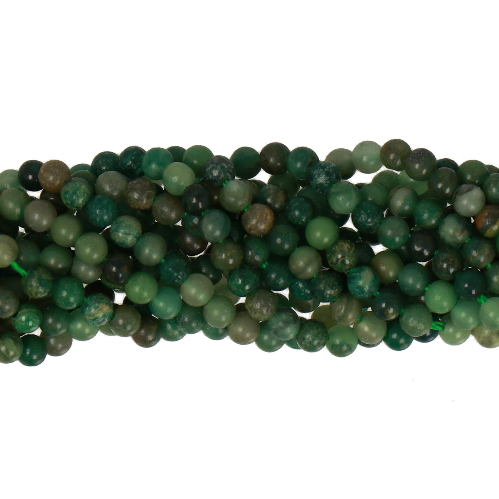 african jade smooth round 2mm | 16-inch strand