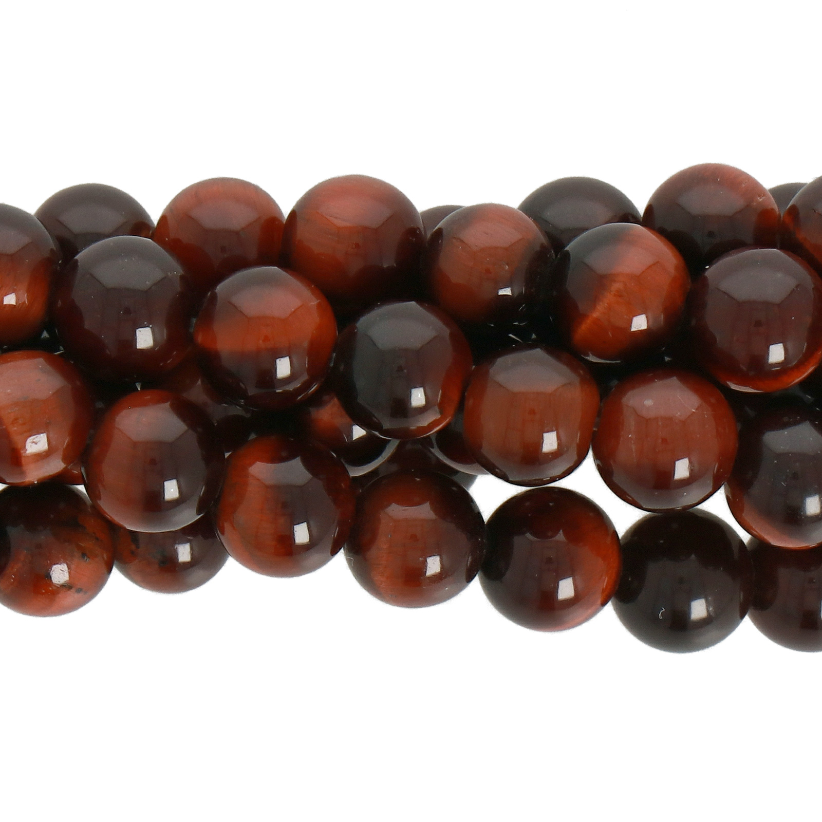 tigerauge rot glatt runde 6mm | strang 38/40cm