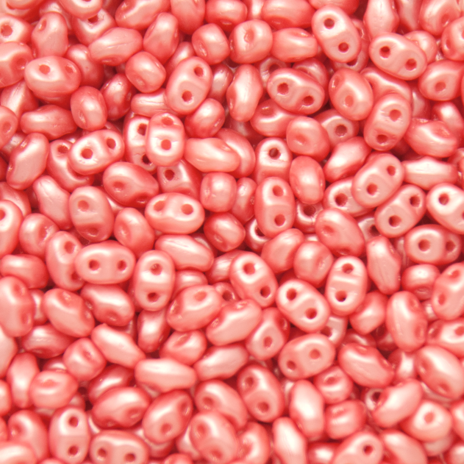 miniduo seed beads 4x2mm - pastel light coral | 10gr