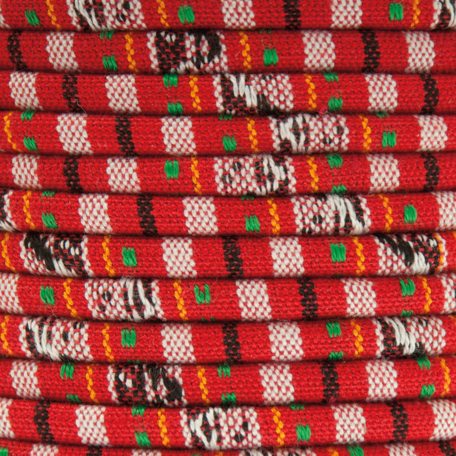 ethnic cord - red multicolor - round cord 6mm | 50cm
