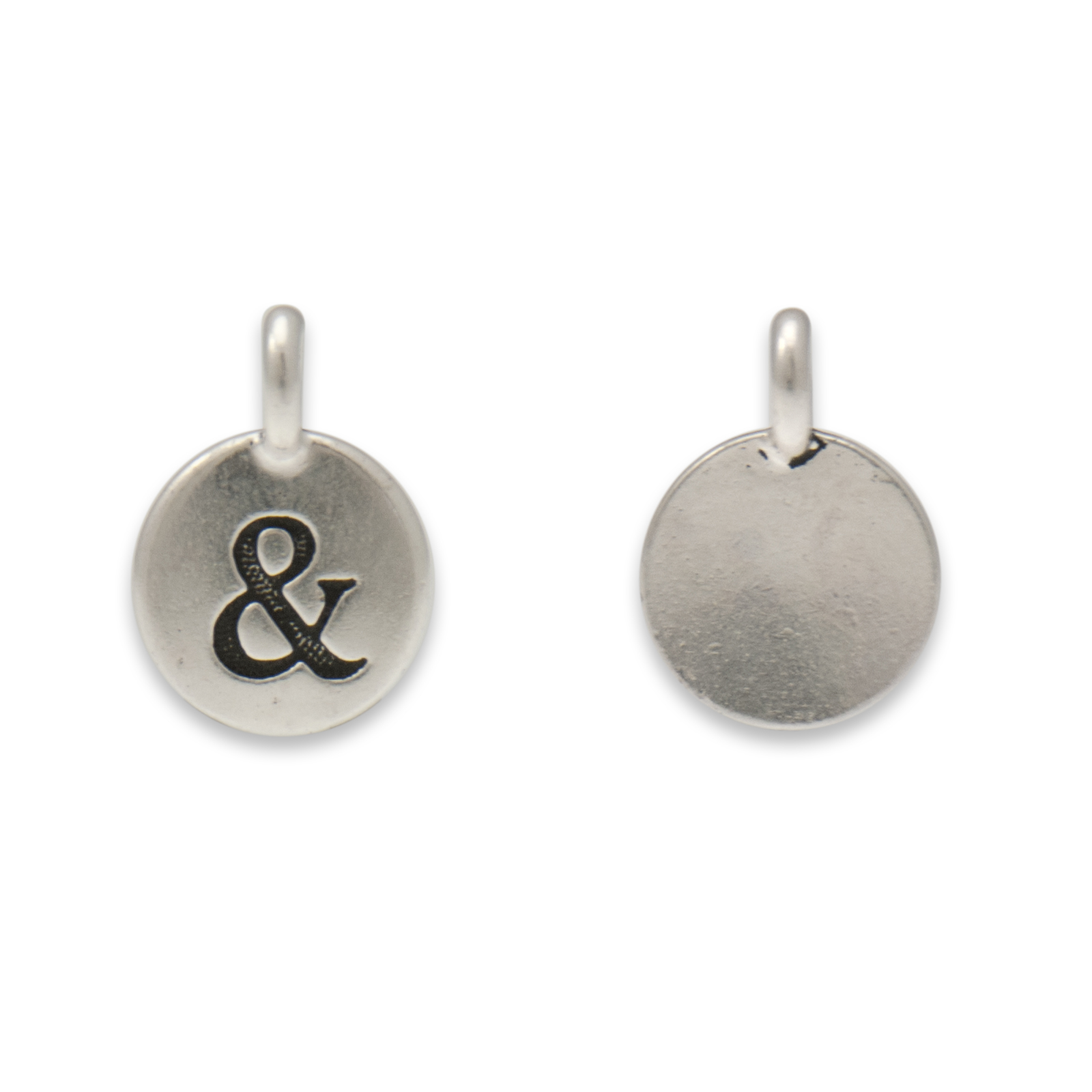 anhänger alphabet buchstabe & antik versilbert 12mm | 1st