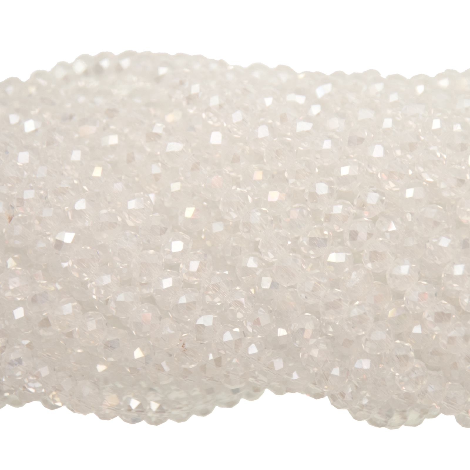 crystal ab chinese crystal faceted roundelle 4x3mm | strand 100pc aprox