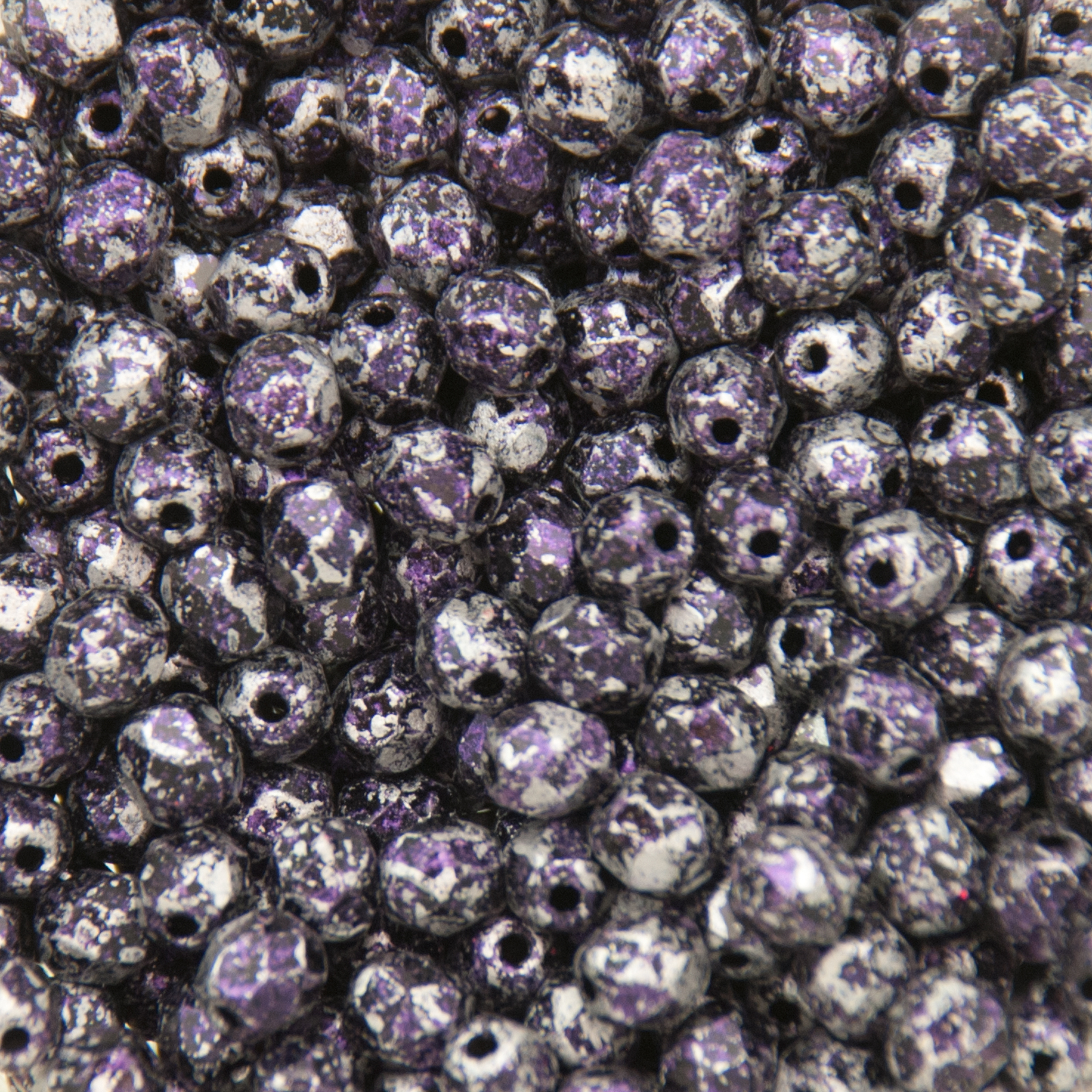 böhmische glasschliffperlen tweedy violet 4mm | 50st