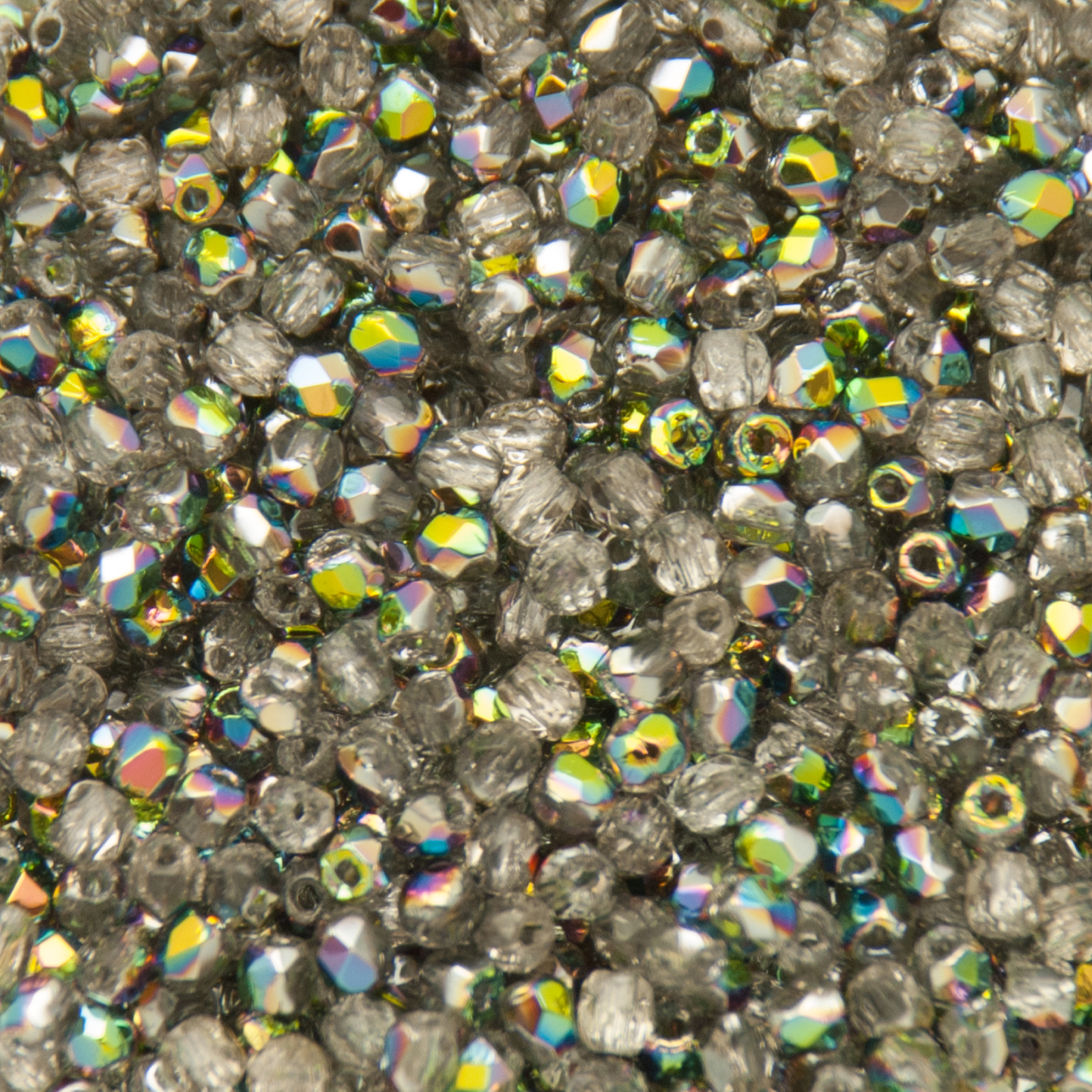 czech fire-polished round beads crystal vitrail 2mm | 50pc