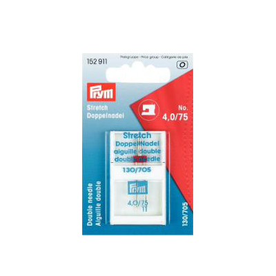 sewing machine prym accessories - double needle 130/705 stretch - h 75/4mm | 1pc