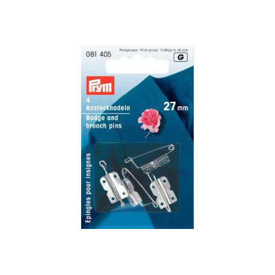 prym badge and brooch pins - 27mm - 4pcs package | 1pc