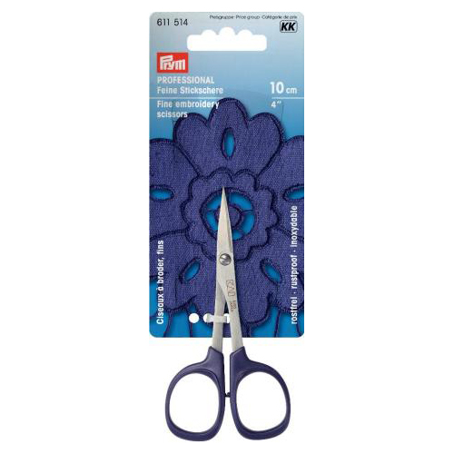 prym professional fine embroidery scissor 10cm | 1pc