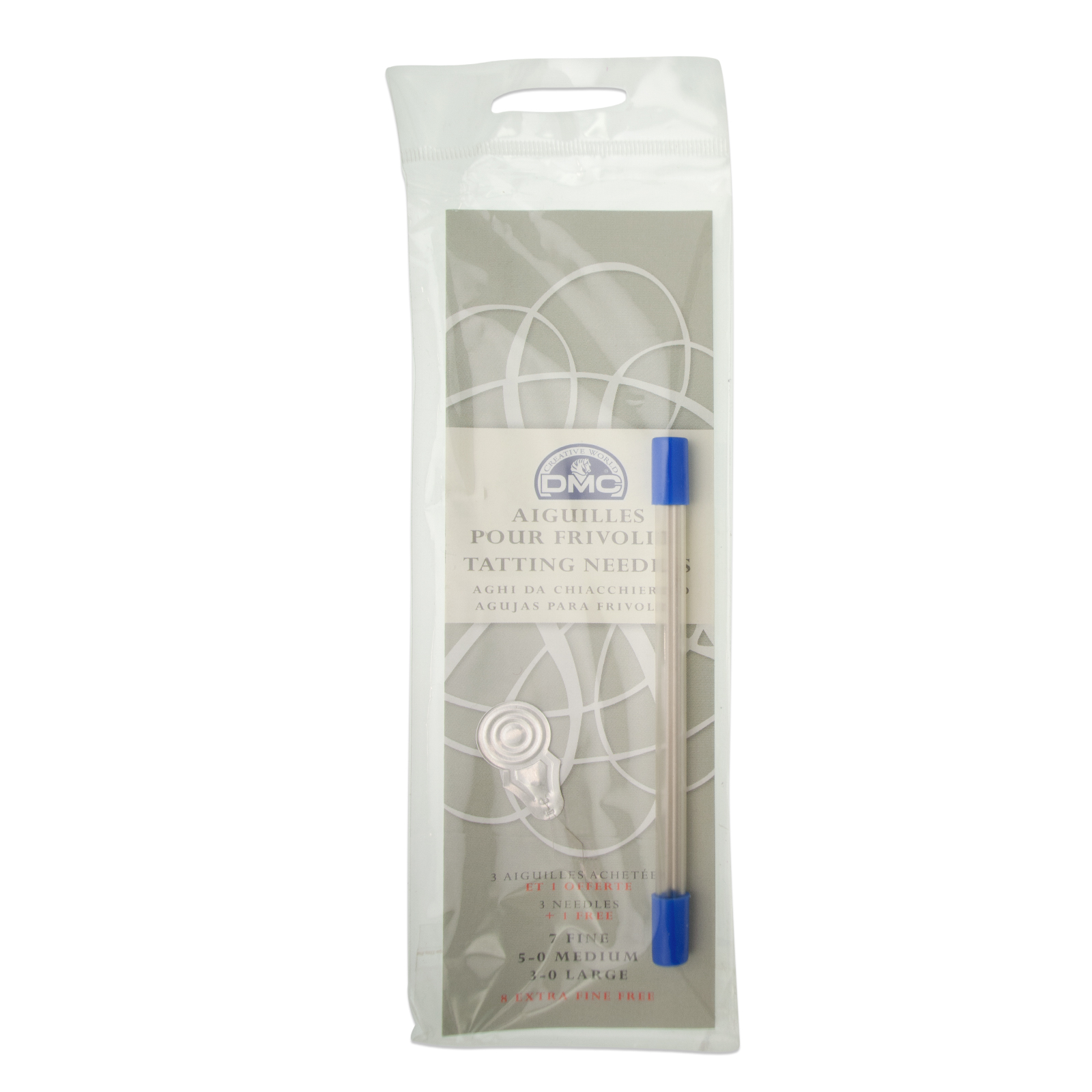 tatting needle dmc - various size 3/5/7/8 | 1pc
