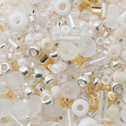 rocailles toho beads mix - hasu-white (3212) | 10gr
