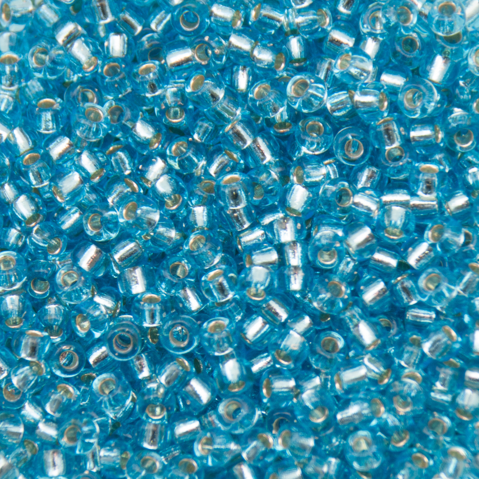 miyuki rocailles 8/0 - silver-lined aquamarine (18) | 10gr