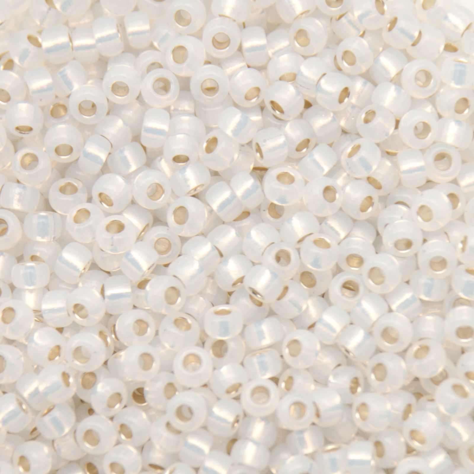 miyuki rocailles 8/0 - gilt lined white opal (551) | 10gr