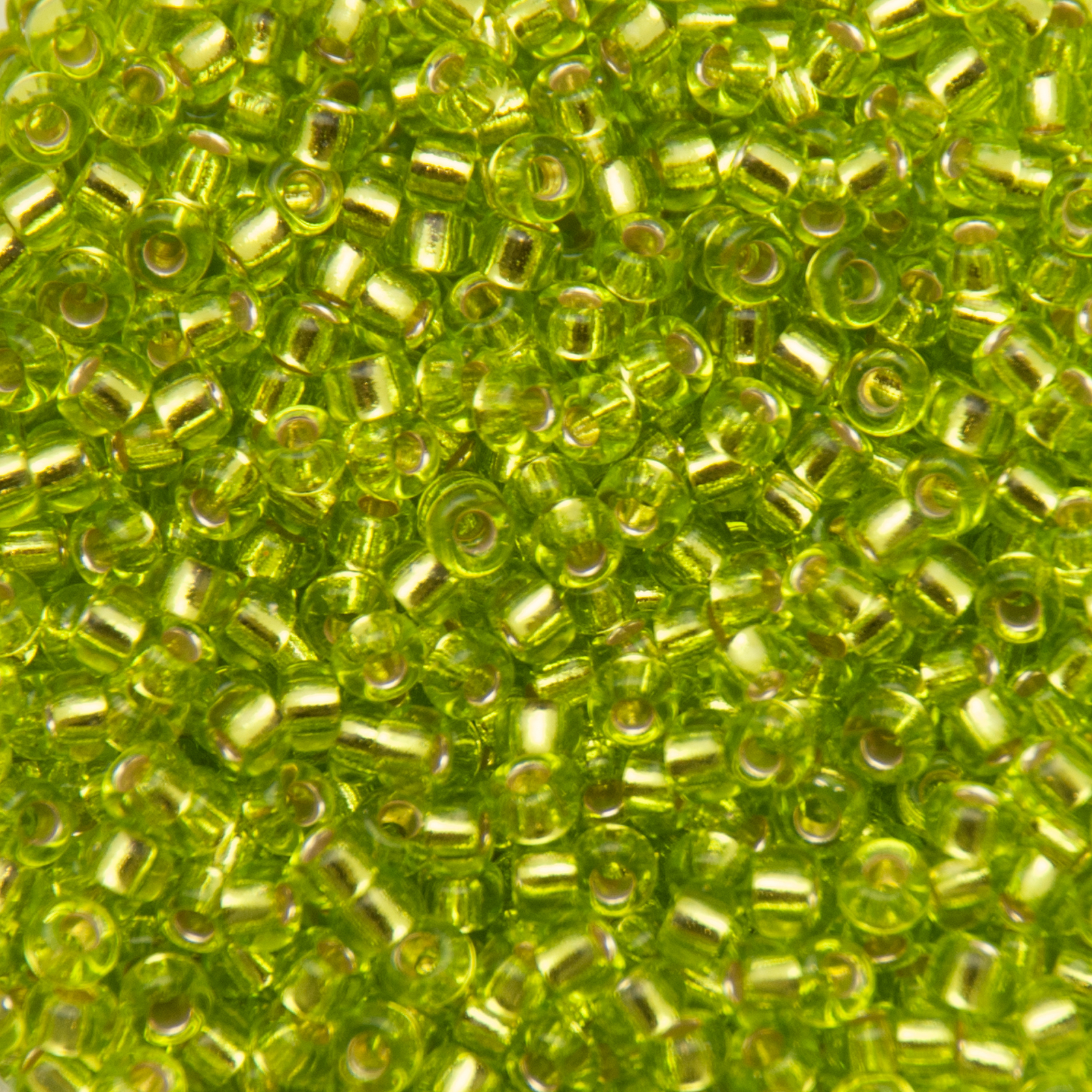 miyuki rocailles 8/0 - silver-lined chartreuse (14) | 10gr