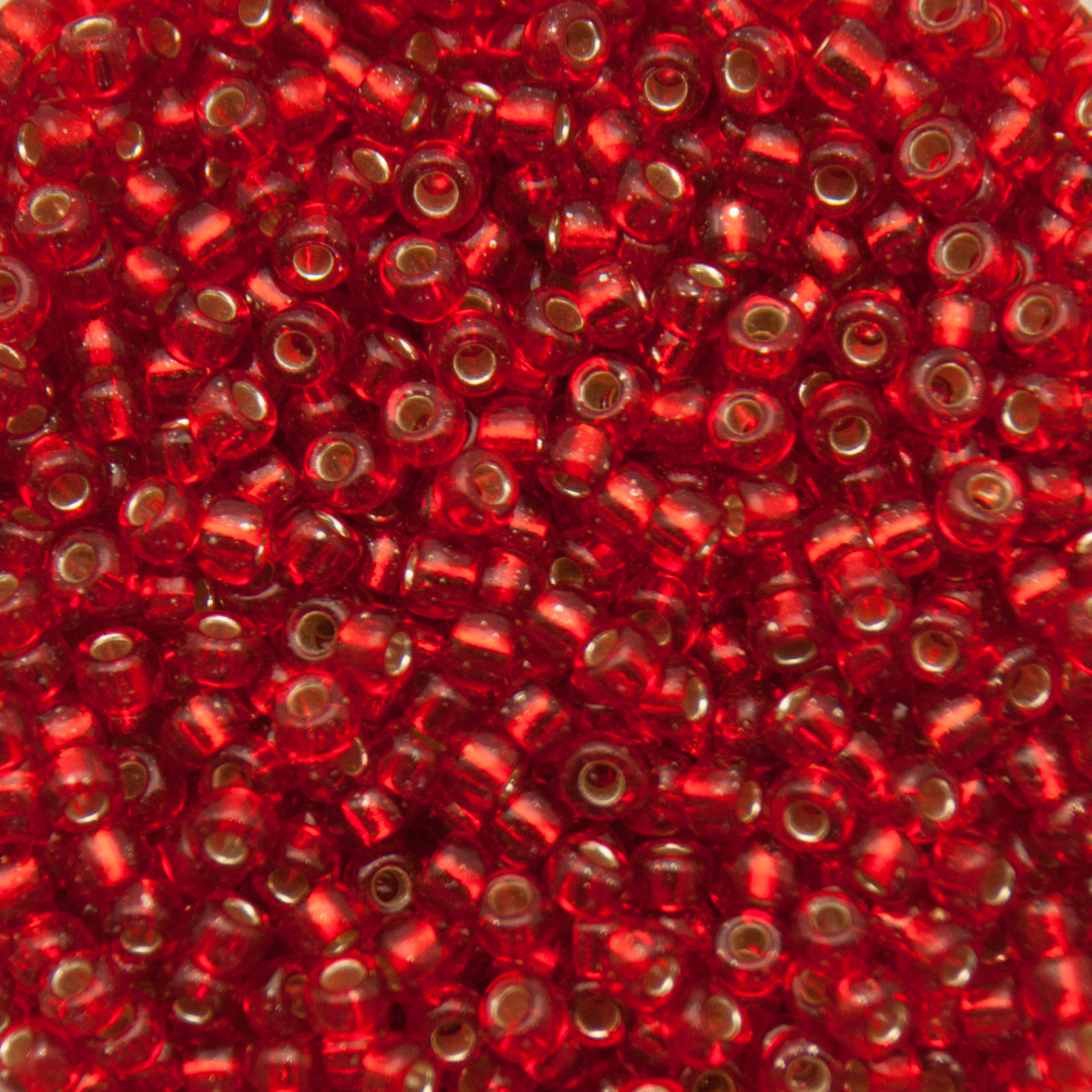 miyuki rocailles 8/0 - silver-lined red (10) | 10gr