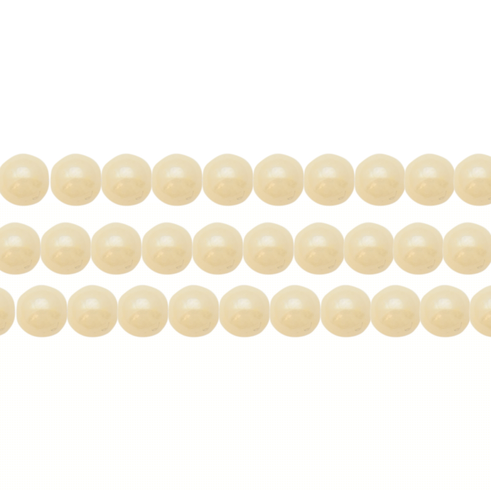 czech glass druk beads - opaque luster cream 4mm | 100pc