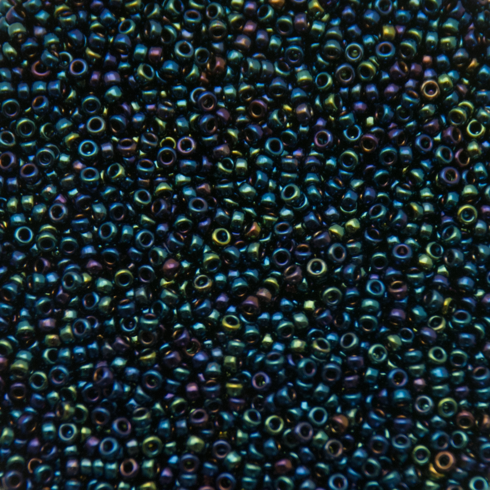 miyuki rocailles 15/0 - iris metallic blue (452) | 10gr
