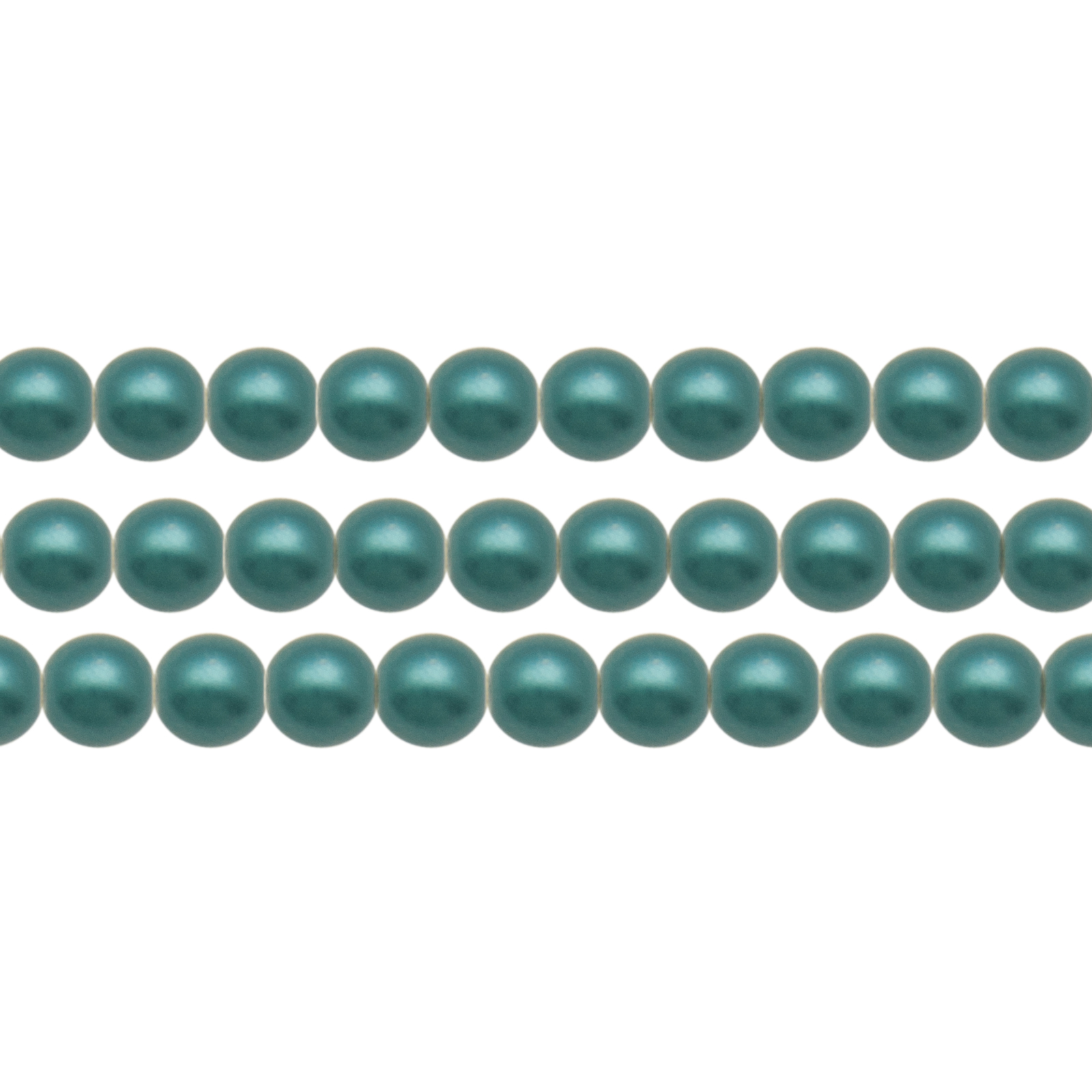 czech glass druk beads - pastel emerald 4mm | 100pc