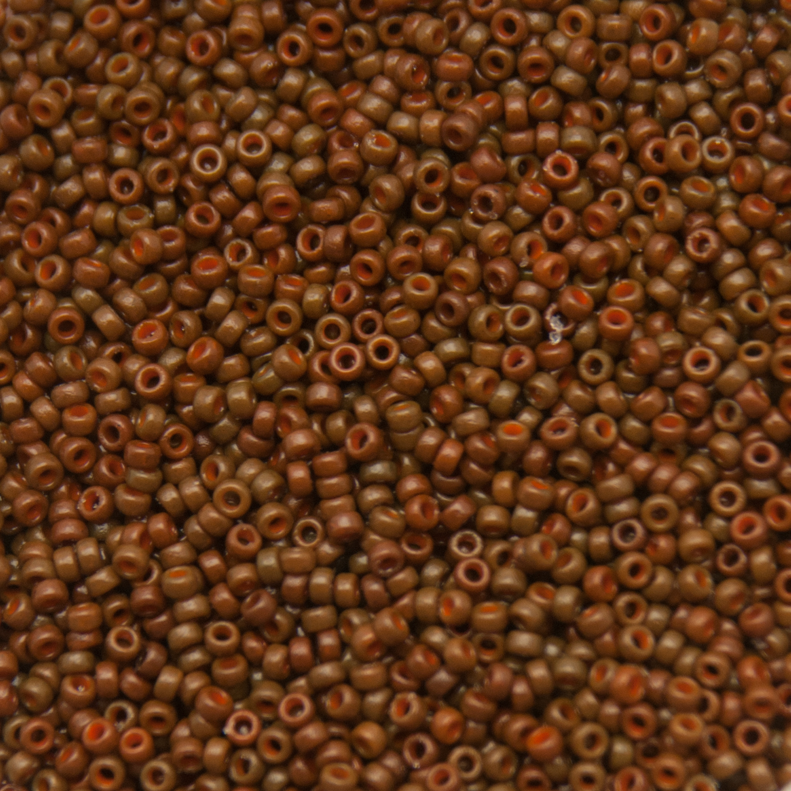 miyuki rocailles 15/0 - duracoat opaque cognac (4492) | 10gr