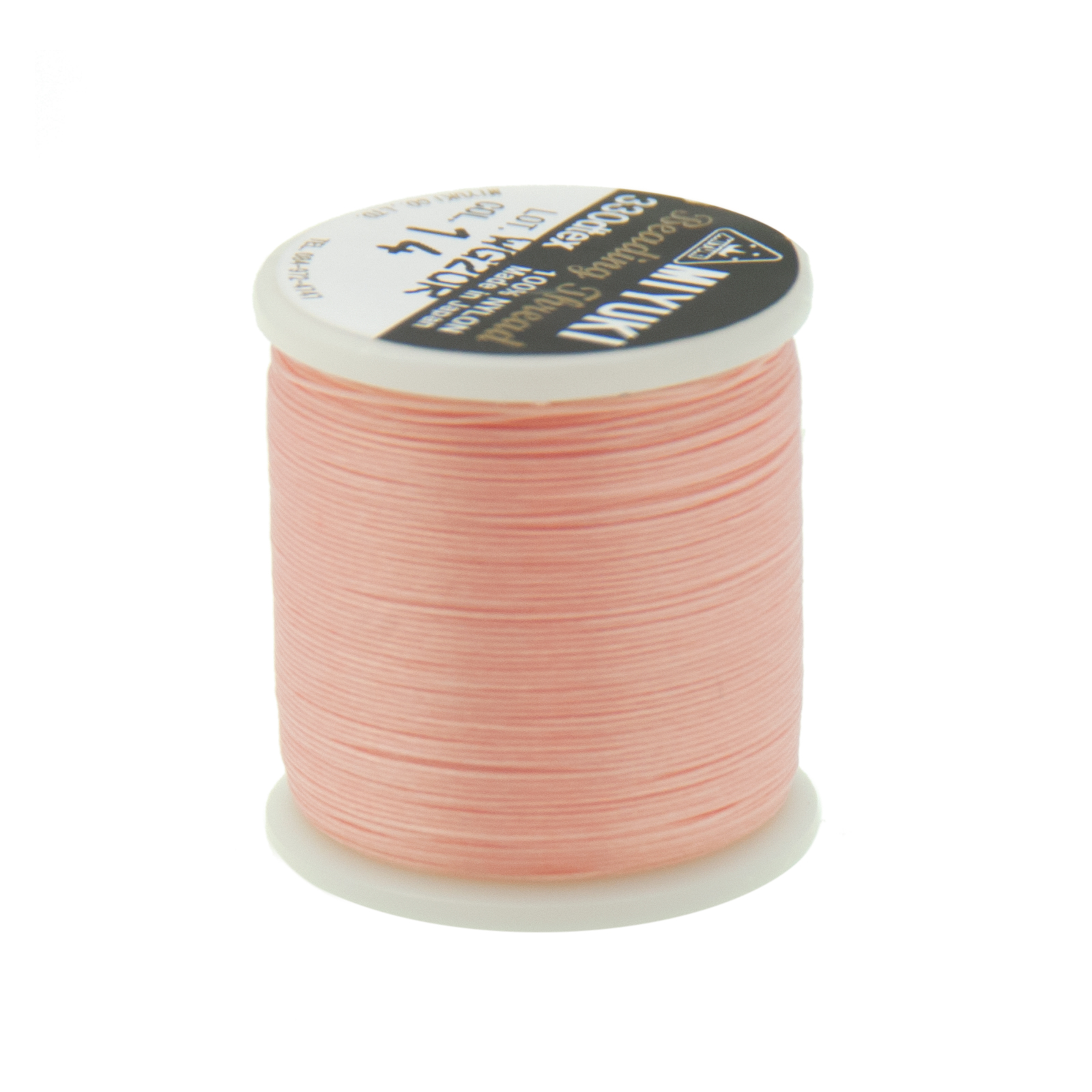 light pink miyuki nylon beading thread - size 0,25mm - 50mt spool | 1pc