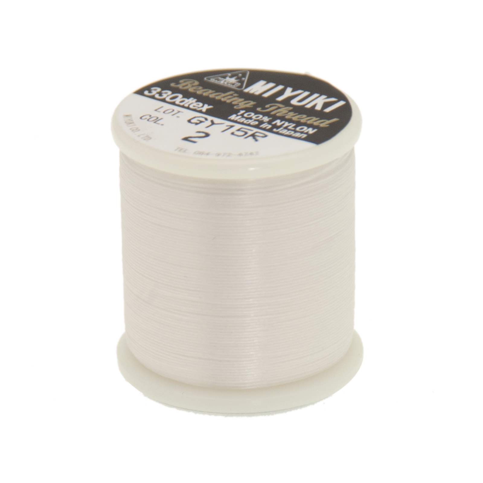 eggshell miyuki nylon beading thread - size 0,25mm - 50mt spool | 1pc
