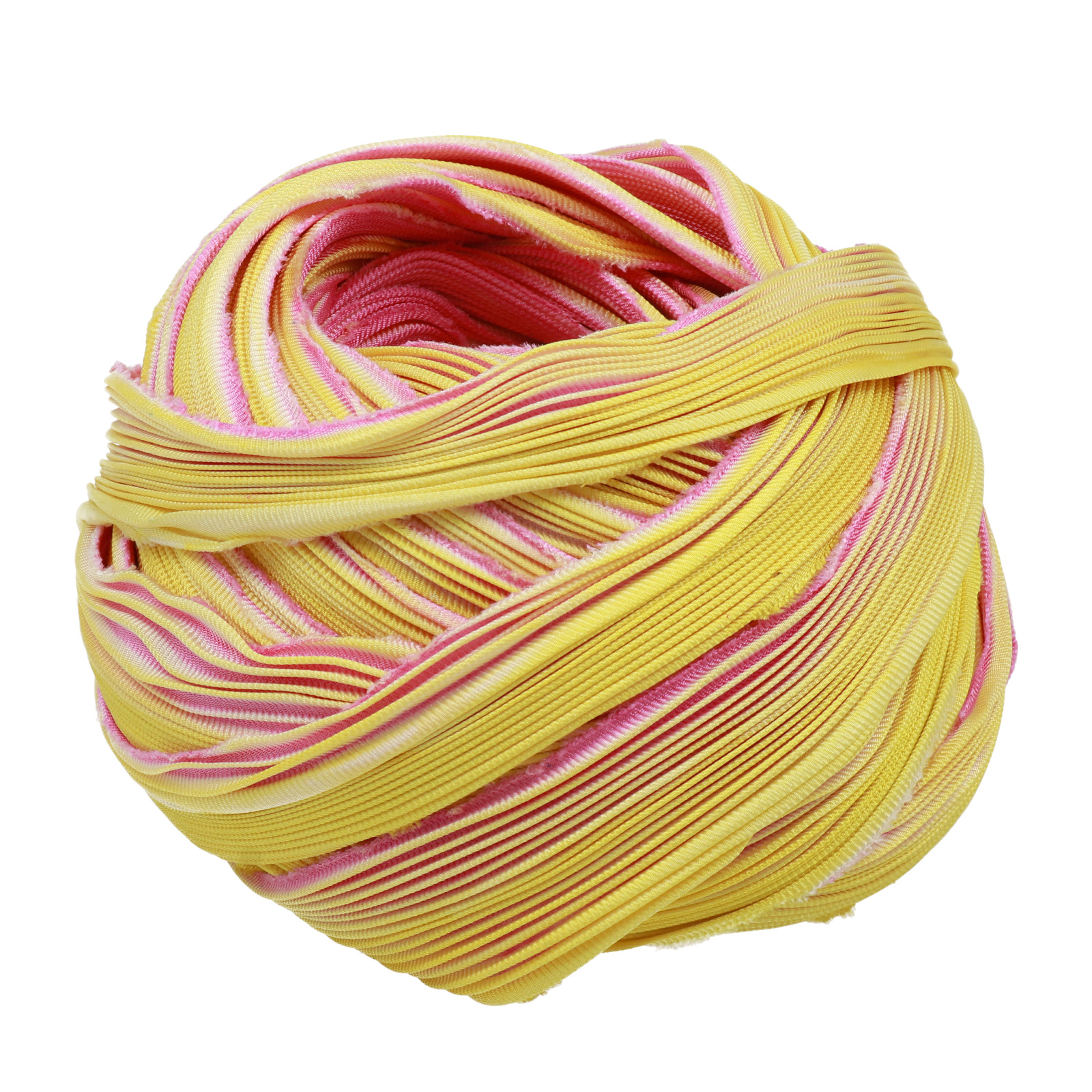 silk shibori ribbon - pink gold | 10cm