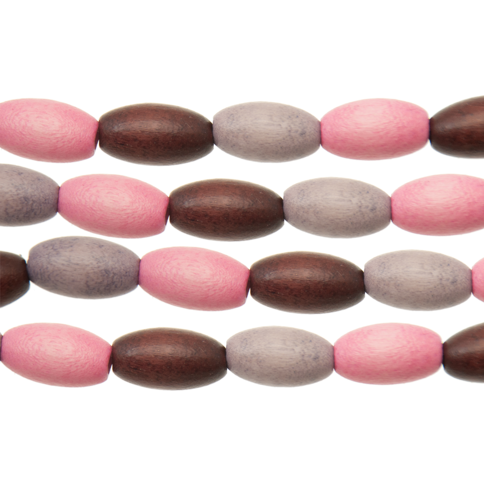 dyed wood beads - confetti mix round 15x8mm | 16-inch strand