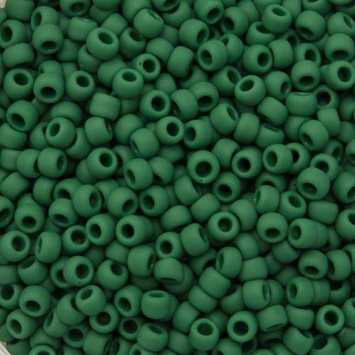saatperlen toho 8/0 opaque frosted pine green (47hf) | 10gr