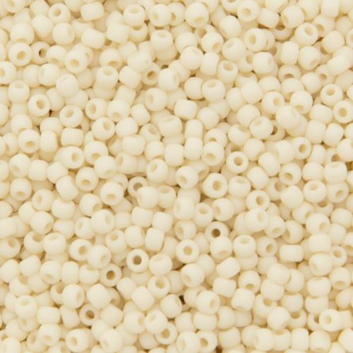 saatperlen toho 11/0 opaque frosted light beige (51f) | 10gr