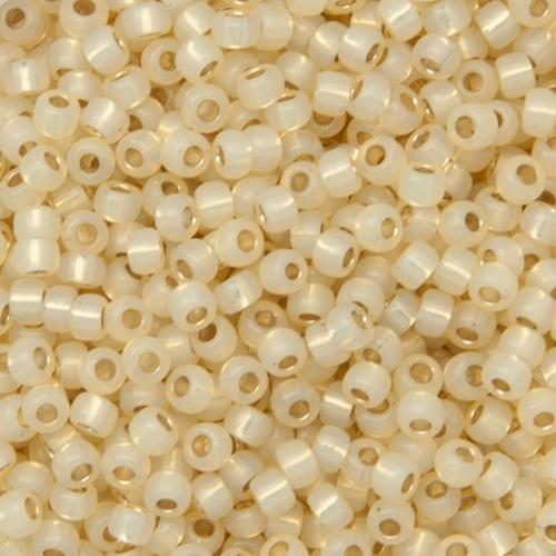 miyuki rocailles 8/0 - dyed cream silver-lined alabaster (577) | 10gr