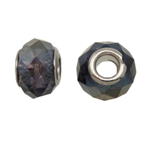 crystal tanzanite ab large hole beads 13x9mm | 2pc