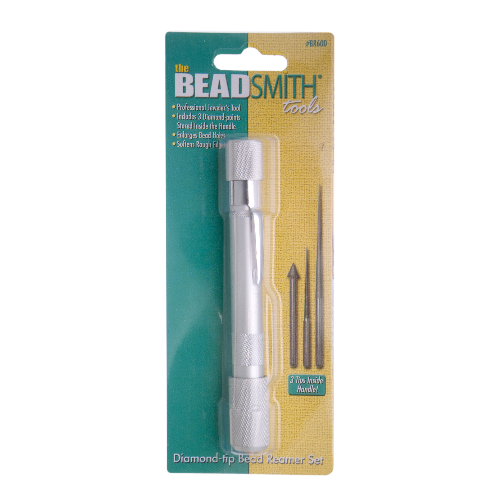 diamond-tip bead reamer set - handle and 3 points | 1pc