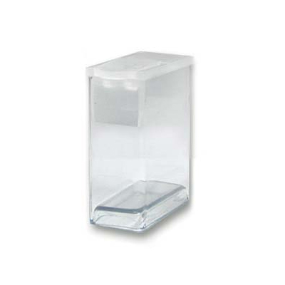 plastic rectangle flip flap boxes 30x25mm | 10pc