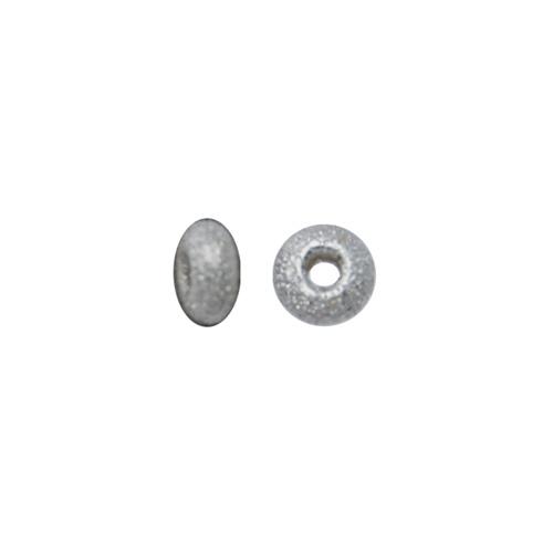 sterling silver stardust roundelle spacer bead 3x1,5mm | 10pc