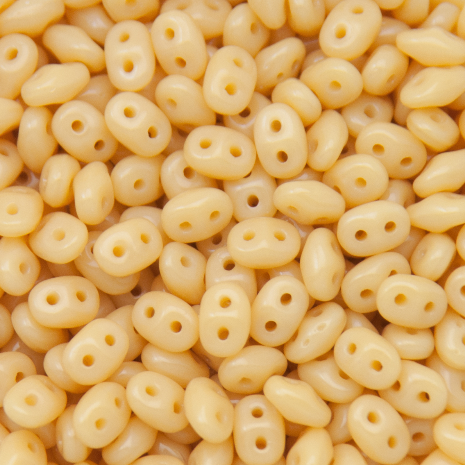 superduo seed beads 5x2,5mm - opaque ivory | 10gr