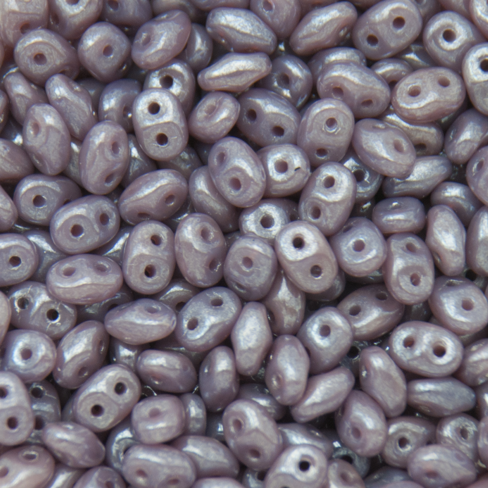 superduo perlen 5x2,5mm opal luster violet | 10gr
